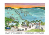 True Heart Connections - The Whitsundays PACK OF 5 Post Cards  - LOCAL ARTIST