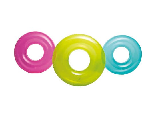 Intex 76cm Swim Transparent Tube - Assorted Colours