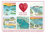 True Heart Connections - The Whitsundays PACK OF 5 Post Cards  - LOCAL ARTIST
