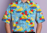 Airlie Beach Cotton Shirt - Whitsunday Bluey