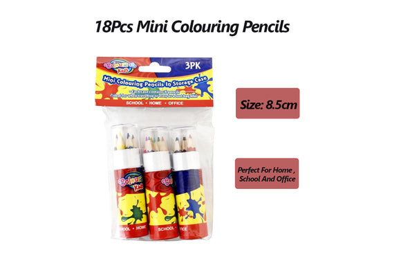 Colouring Kids Mini Colouring Pencils In Storage Case