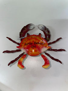 Airlie Beach Crab Magnet with Spring Legs