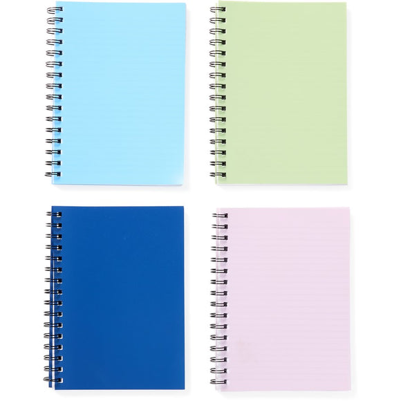 A5 Notebook 4 Book Cover 200PG - Assorted