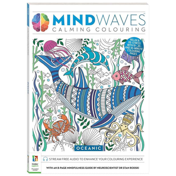 Mindwaves Calming Colouring: Oceanic - Book