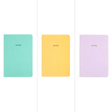 Jot & Dot A5 Notebook Plain Coloured 96 Pages - Assorted Colours (261)