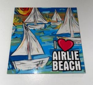 I Love Airlie Beach Magnet - LOCAL ARTIST