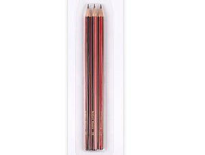 Pencils Black Lead 2B - Sharpened (Red & Black) (380)