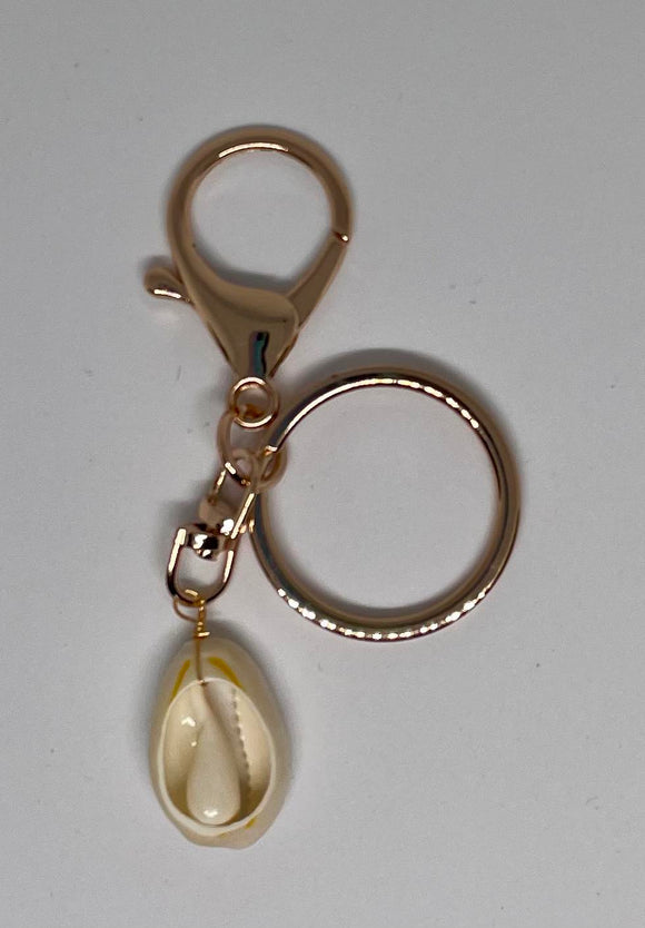 Rose Gold Colour Shell Keychain