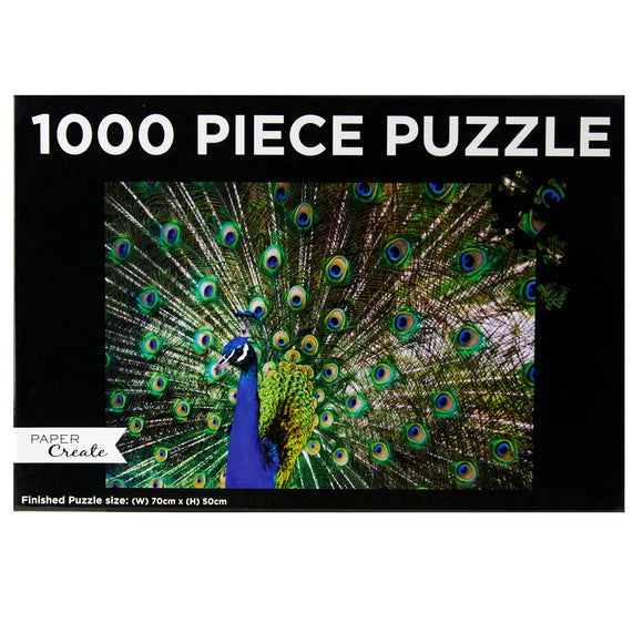 Paper Create 1000-Piece Jigsaw Puzzle, Peacock