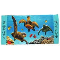 Beach Towel - Australia Underwater Turtles