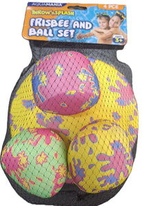 Aquamania Throw N Splash Frisbee and Ball Set (655)