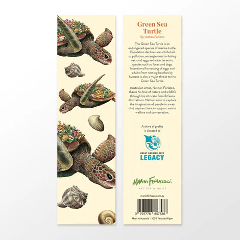 Marini Ferlazzo Bookmark - Green Sea Turtle