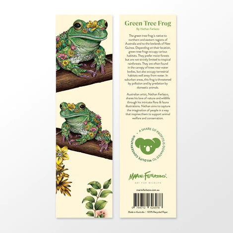 Bookmark - Green Tree Frog