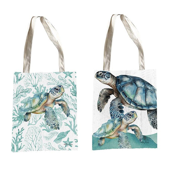 Coastal Turtle 34x47cm Tote Bag by Kelly Lane