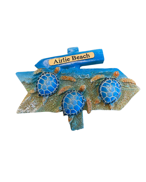 Fridge Magnets - Airlie Beach Sign & Three Turtles