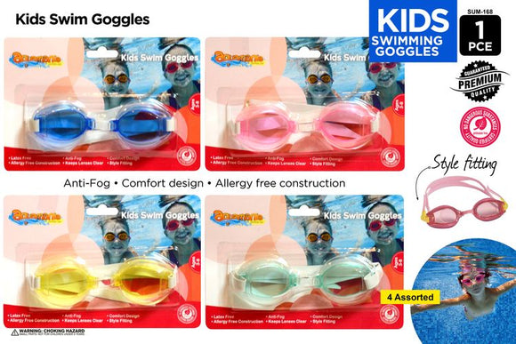 Aquamania Kids Swimming Goggles (on card)