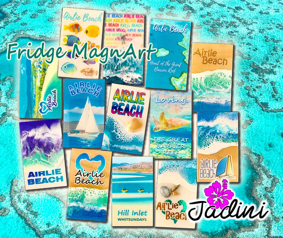 Jadini Airlie Beach Fridge Magnets - LOCALLY HANDMADE