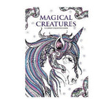 Assorted Stress Relief Adult Colouring Books - Zen Doodle / Magical Creatures / Style Vibes (521)
