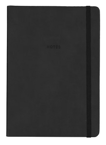 A5 Black Journal Soft Cover - Lined (842)