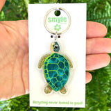 Green Sea Turtle Keyring AUSTRALIAN DESIGNED AND MADE  (326)