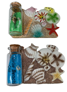 Airlie Beach Magnet - Shells and Sand Bottle