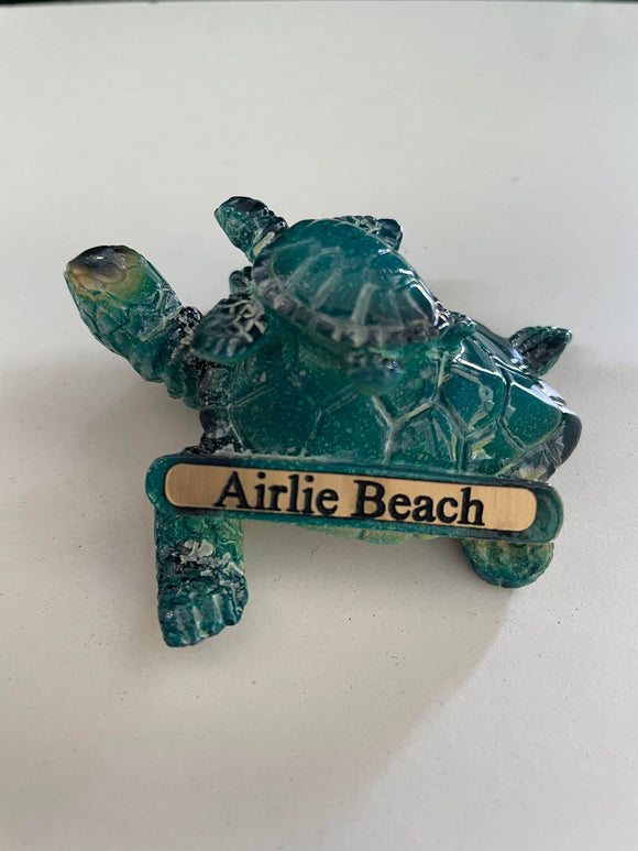 Airlie Beach Turtle with Baby On Back - Souvenir