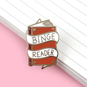 Lapel Pin - Binge Reader