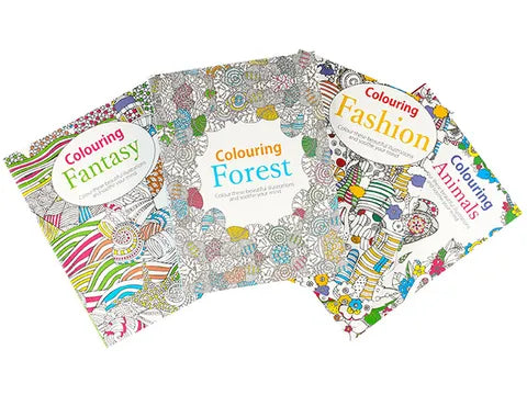 Assorted Adult Colouring Books (338)