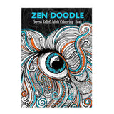 Assorted Stress Relief Adult Colouring Books - Zen Doodle / Magical Creatures / Style Vibes (521)