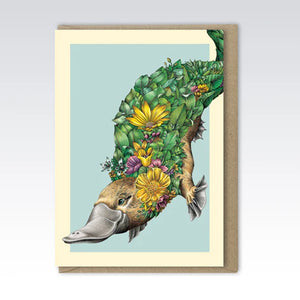 Marini Ferlazzo Greeting Card - Platypus Bushwalk