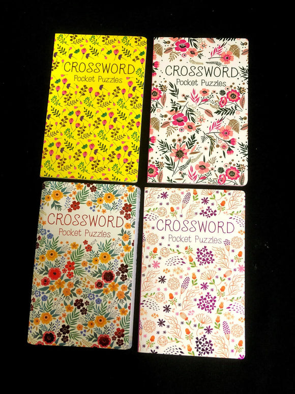 Floral Crossword Pocket Puzzle Book (641)