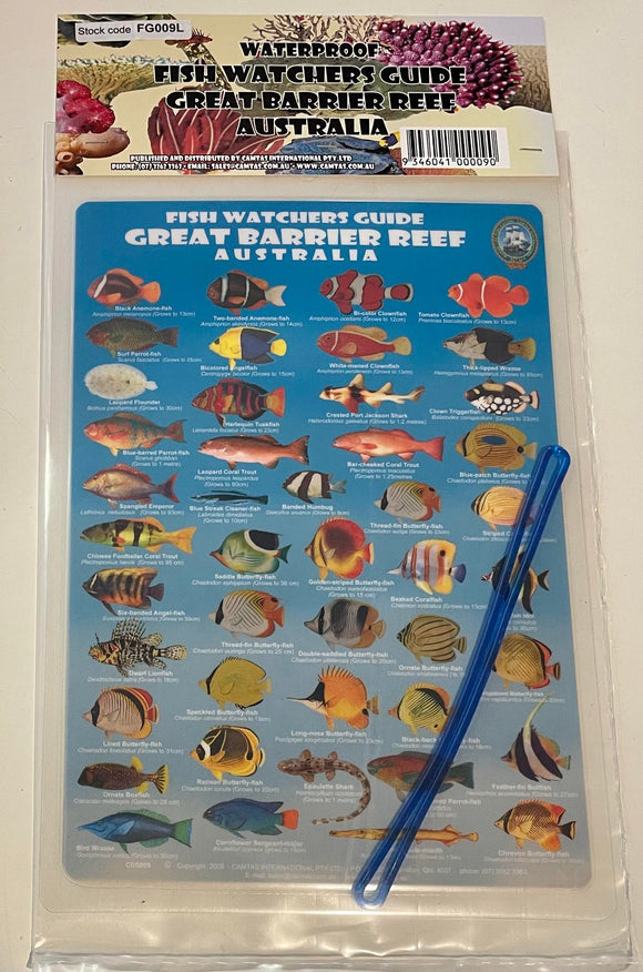 Divers Fish Identification Card (Slate) - Great Barrier Reef, Fishwatchers Guide / FG009L